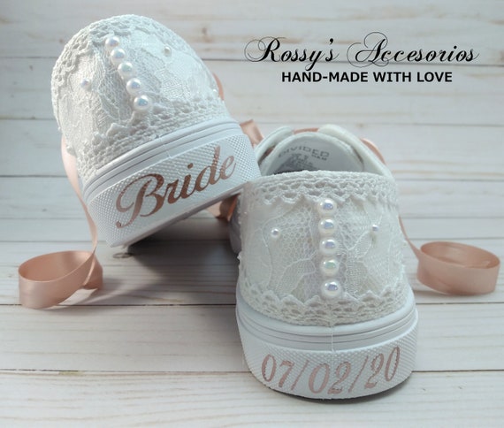 gold wedding sneakers