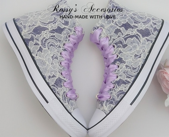 lavender high top converse