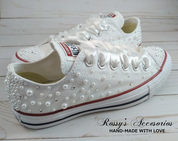 Perlas Cristal Converse para Novia / Blanco Boda Converse - Etsy España