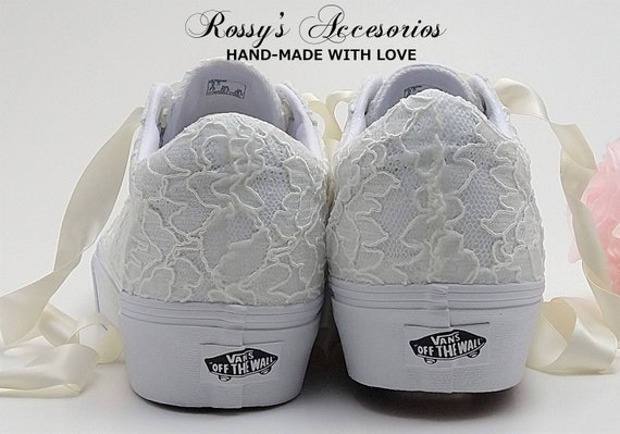 Vans da matrimonio OLD SKOOL in pizzo avorio Sneakers Vans da