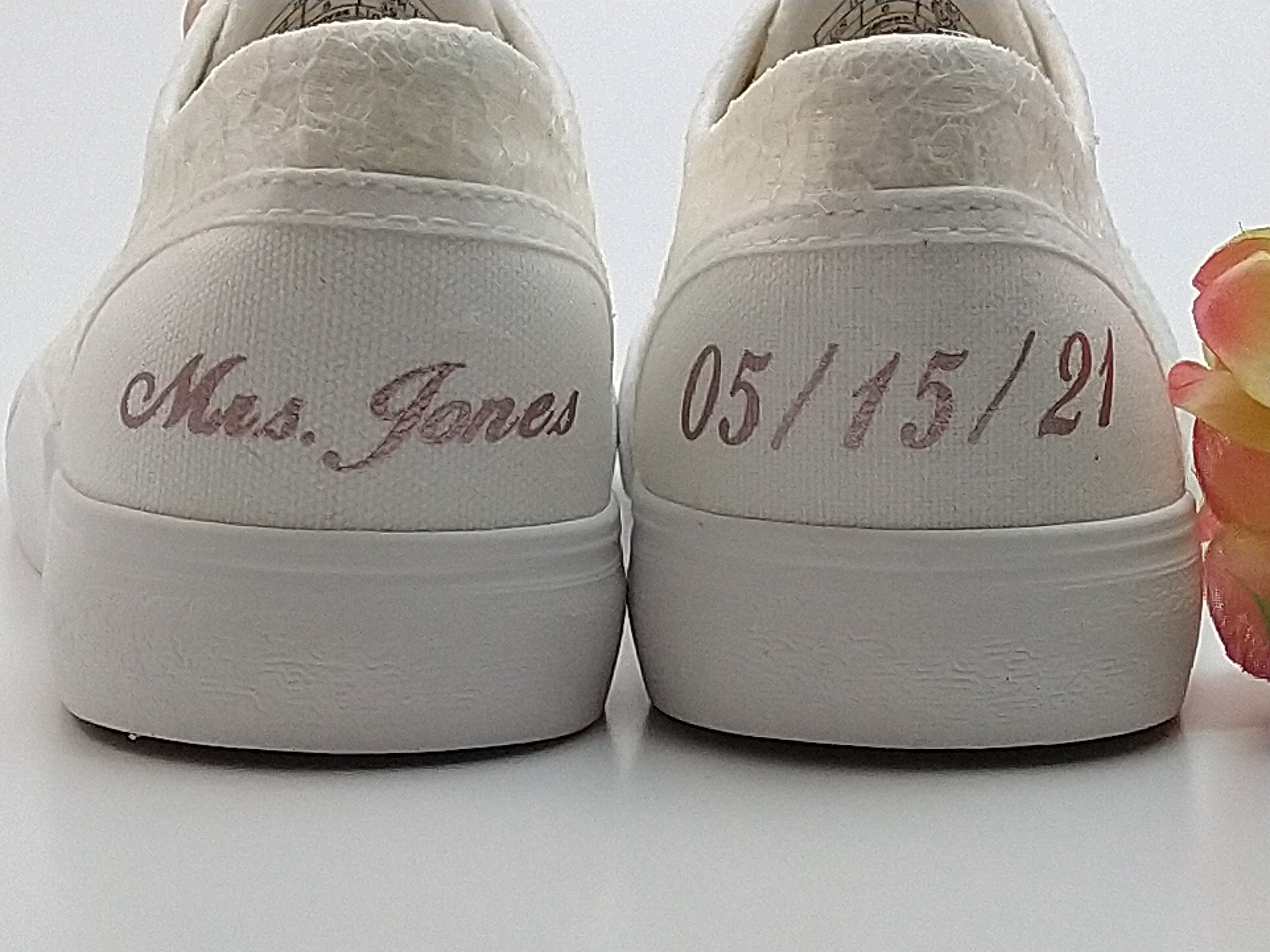 Gold wedding sneakers Clearance