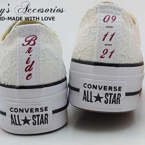 converse rose platform