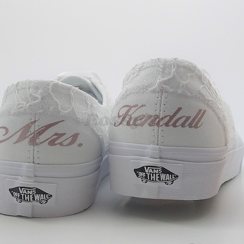 white vans wedding