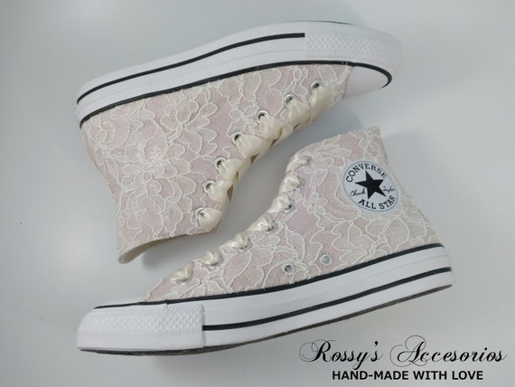 blush high top converse