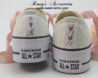 Rose Gold Platform Converse Women's 