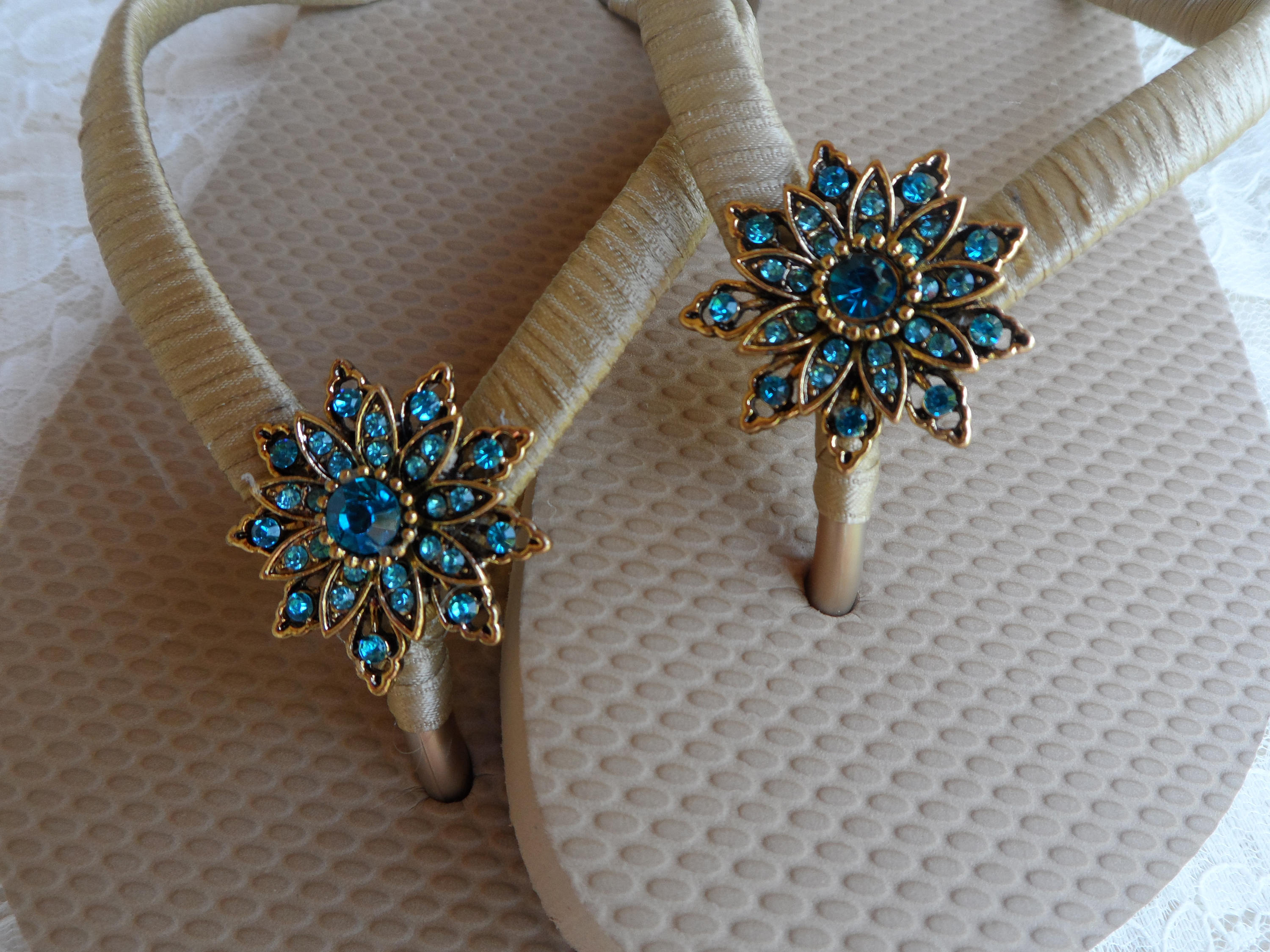 cobalt blue flat sandals