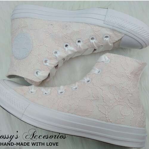 Rose Gold Converse Copper High Top 