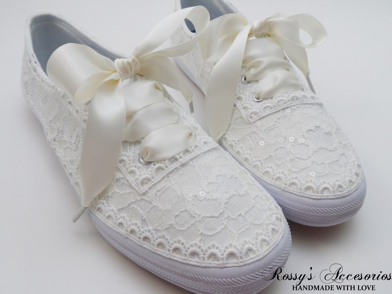 white wedding keds