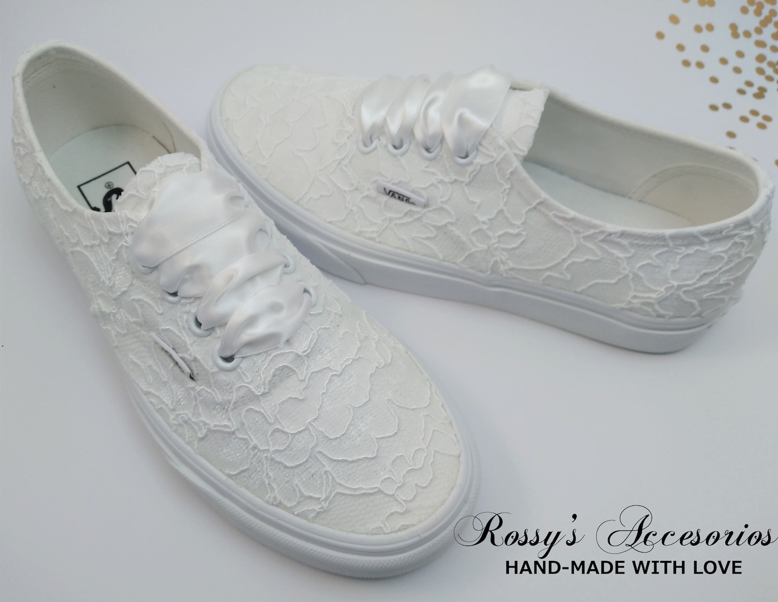 White Lace Wedding Vans / Wedding Vans Sneakers for Bride / Etsy