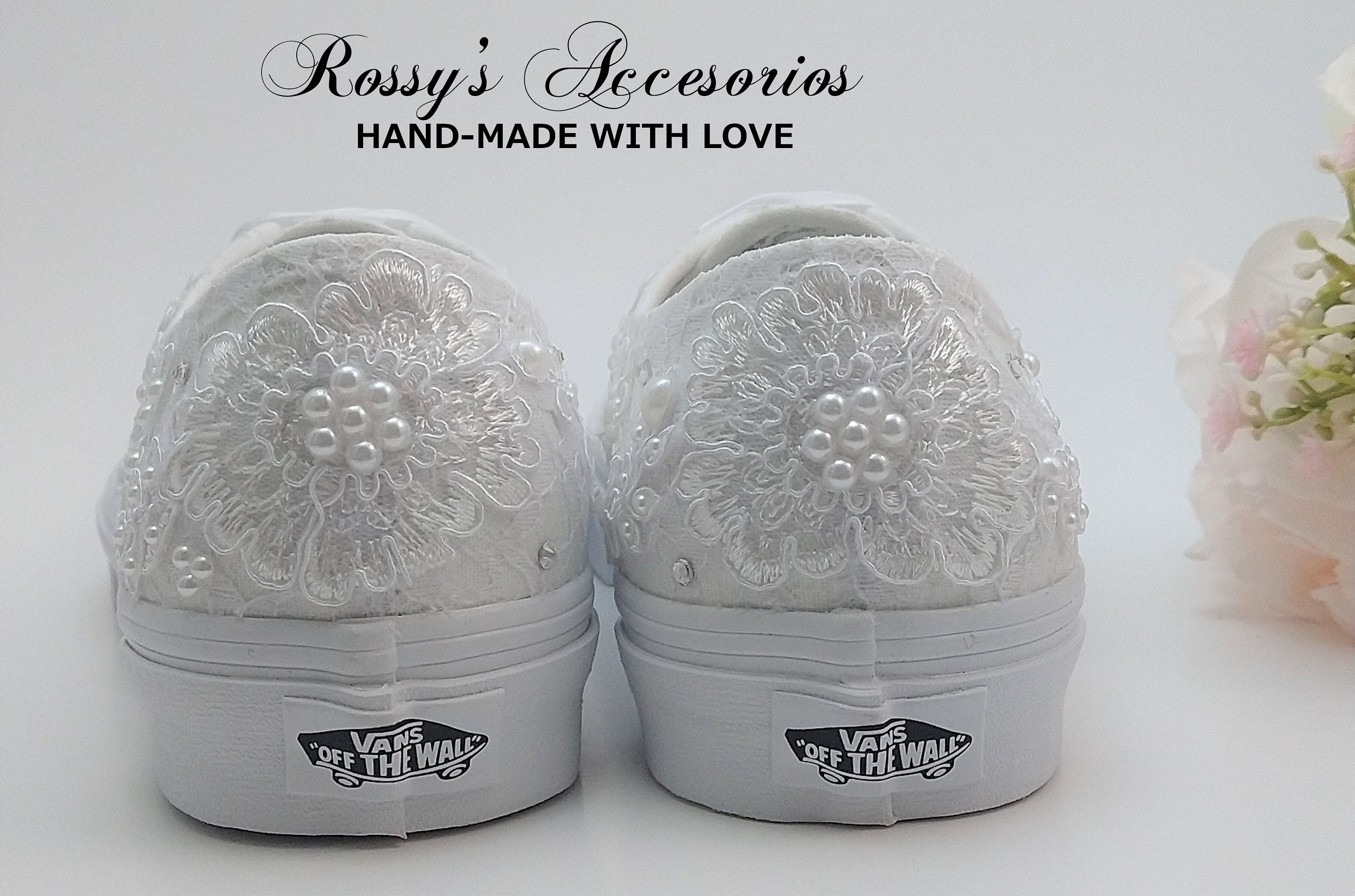 White Lace Wedding Vans / Wedding Vans Sneakers for Bride / Etsy