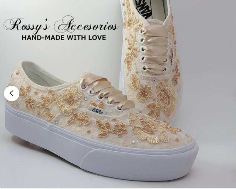 White Lace Wedding Vans / Wedding Vans Sneakers for Bride / Etsy