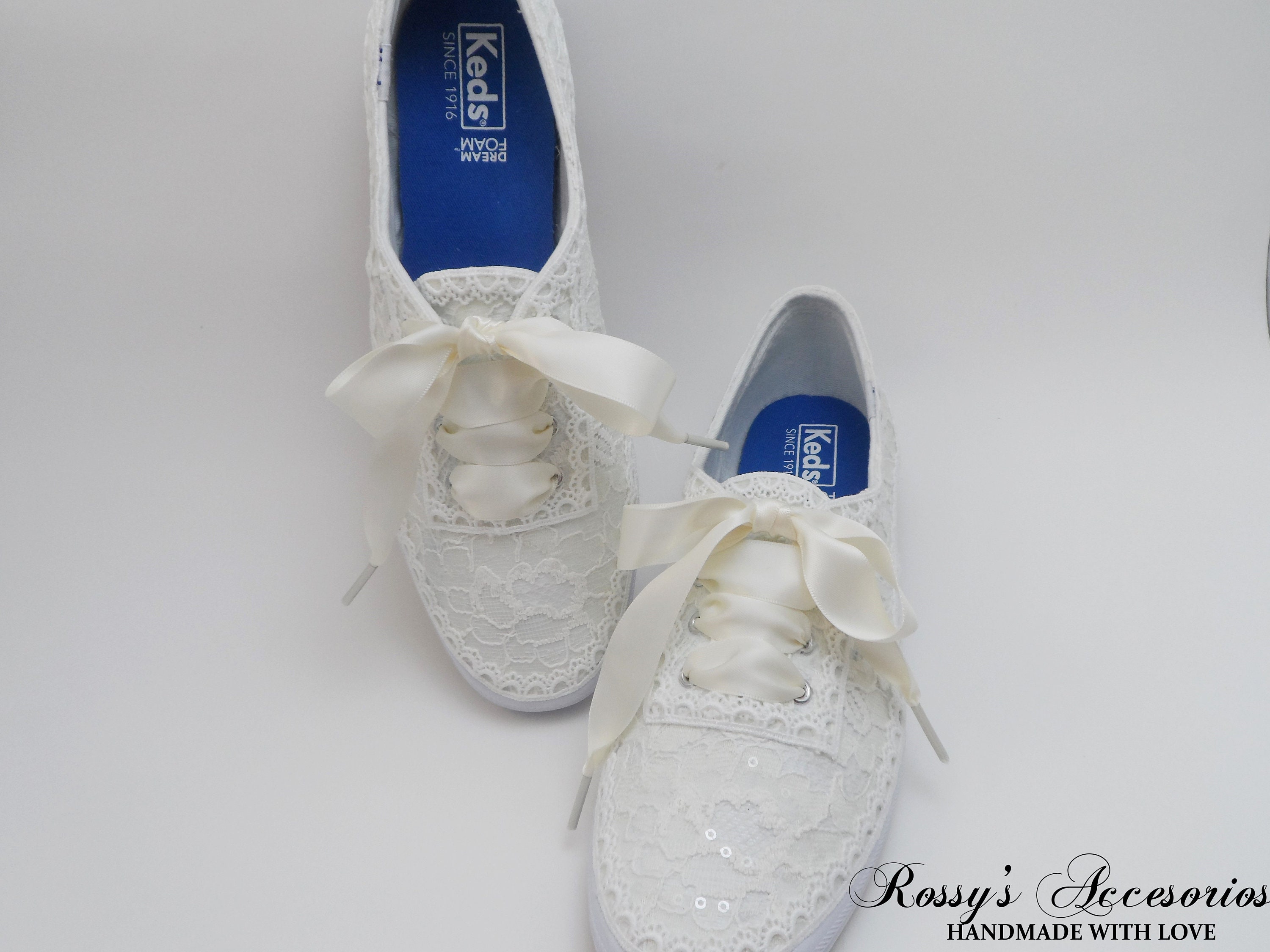White lace deals keds