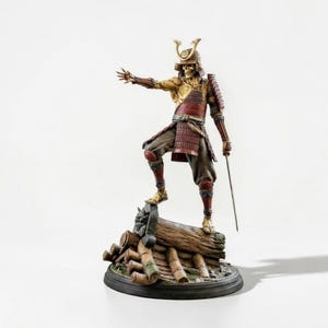 スケルタル・ローニン STL ファイル – モジュラーアンデッドサムライ 3D プリント (23 ピース)