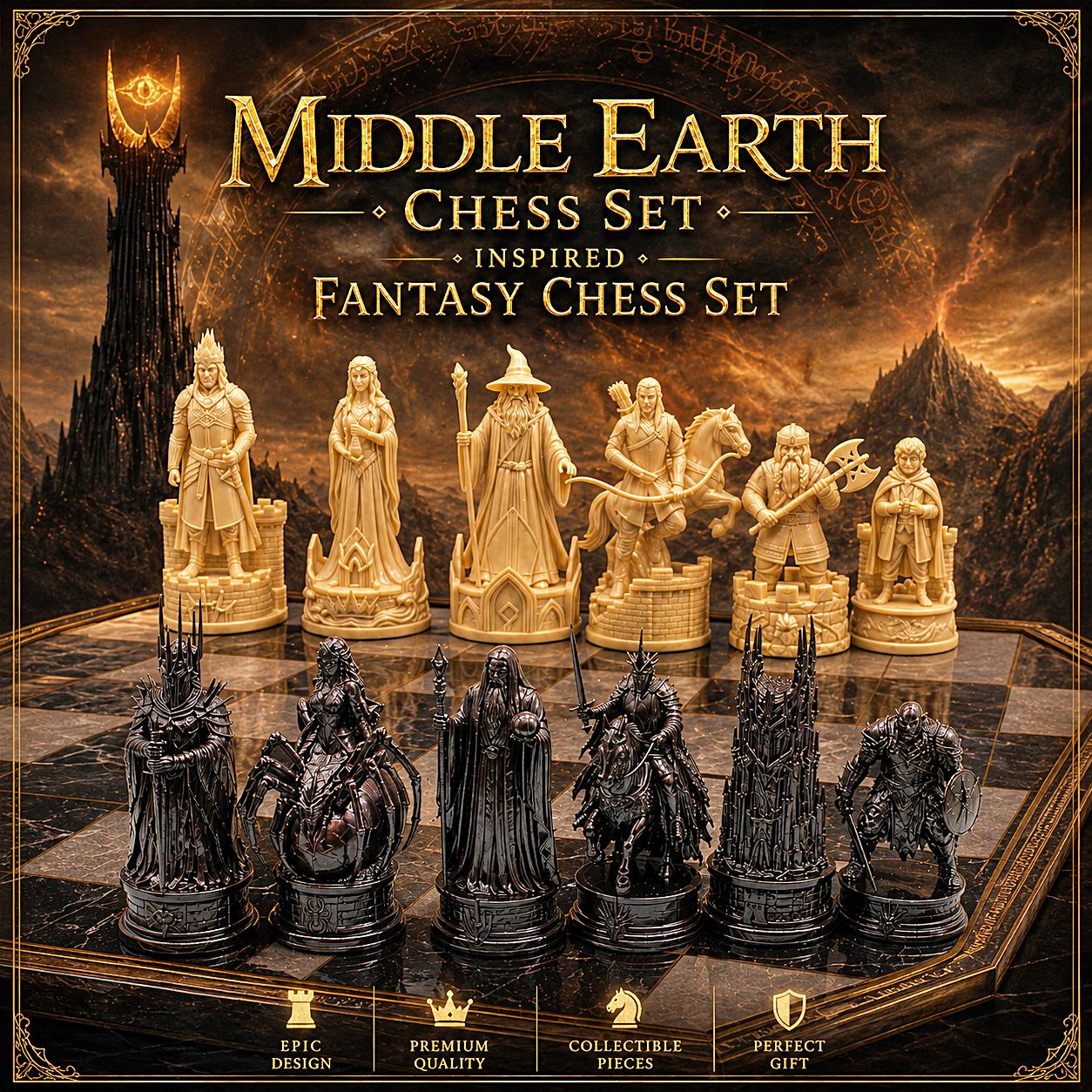Lord of the ring chess set - Etsy 日本