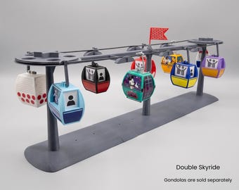Custom Interactive Skyride display- Unique collector showcase for Disney Skyliners