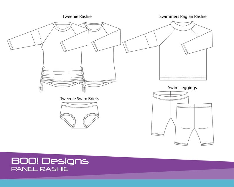 Sewing Pattern Rashie PDF Pattern Panel Rashie - Etsy