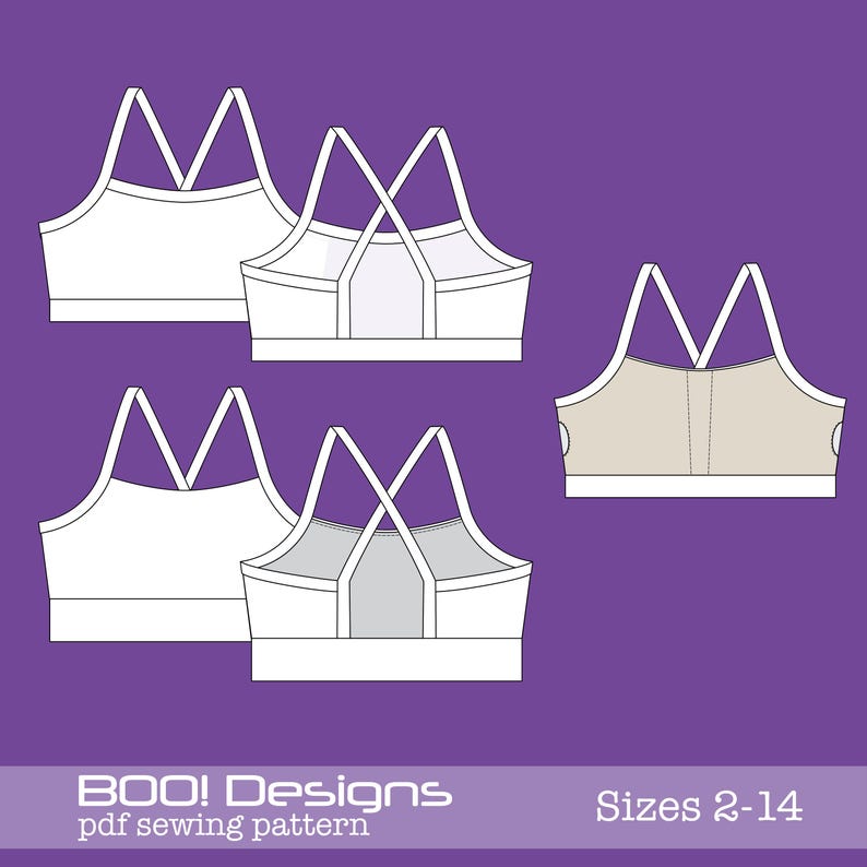 Sports Top Racer Back Pattern PDF Pattern Activate Crop Top - Etsy
