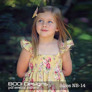 PDF Pattern Shirred Dress