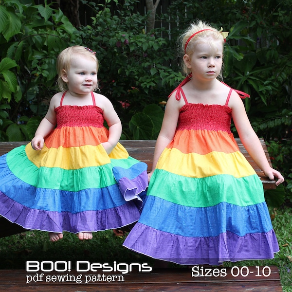 PDF Pattern Rainbow Twirl Dress