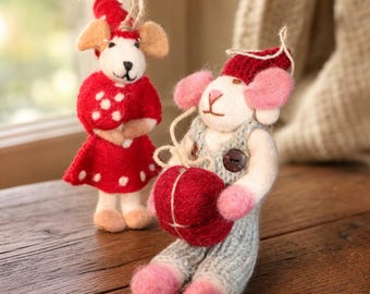 Handmade Wool Felted Mouse Chef Collection – Little Bakers & Gourmet Cooks, Miniature Kitchen Decor, Whimsical Culinary Art Figurines