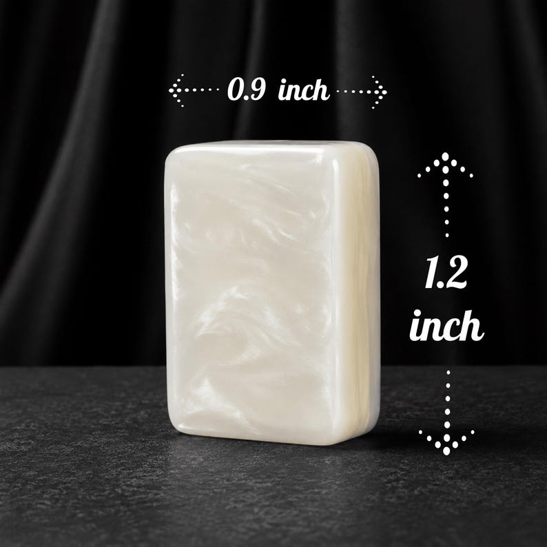 Glitter American Mahjong Set, White Quartz Style Acrylic Tiles, Pastel Floral Game Set, Gift for Mahjong Lovers image 6