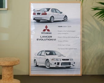 Vintage Mitsubishi Lancer Evolution VI T.M.E Magazine