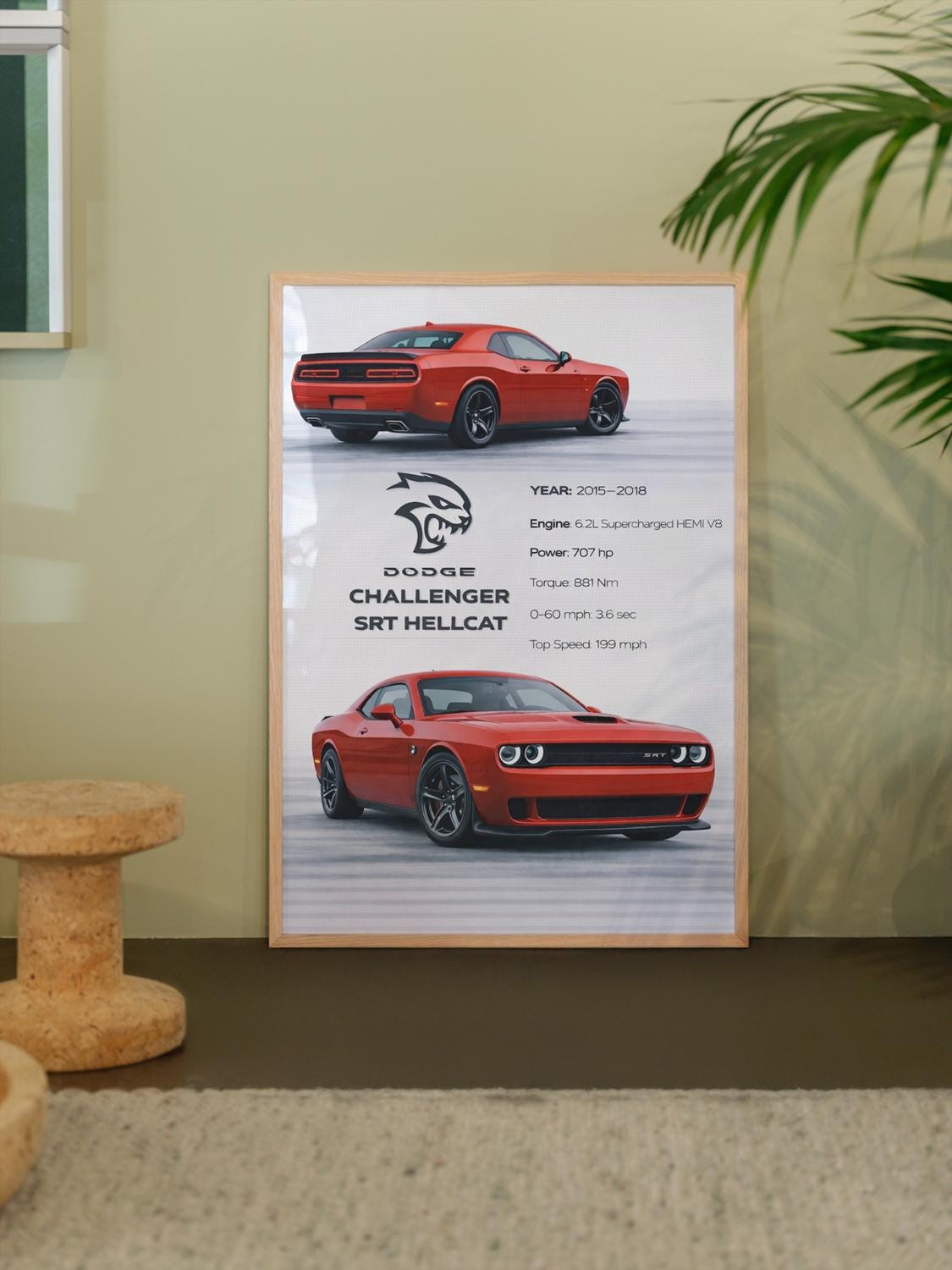 Dodge challenger poster - Etsy 日本
