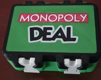 Monopoly Deal Case rugged game box, 3D printed organizer