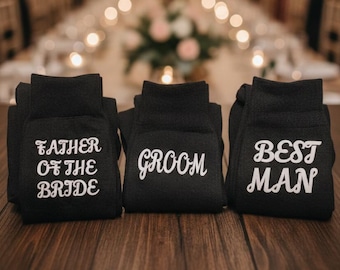 Groom Wedding Socks, Man Gift, Father of the Bride Socks, Usher