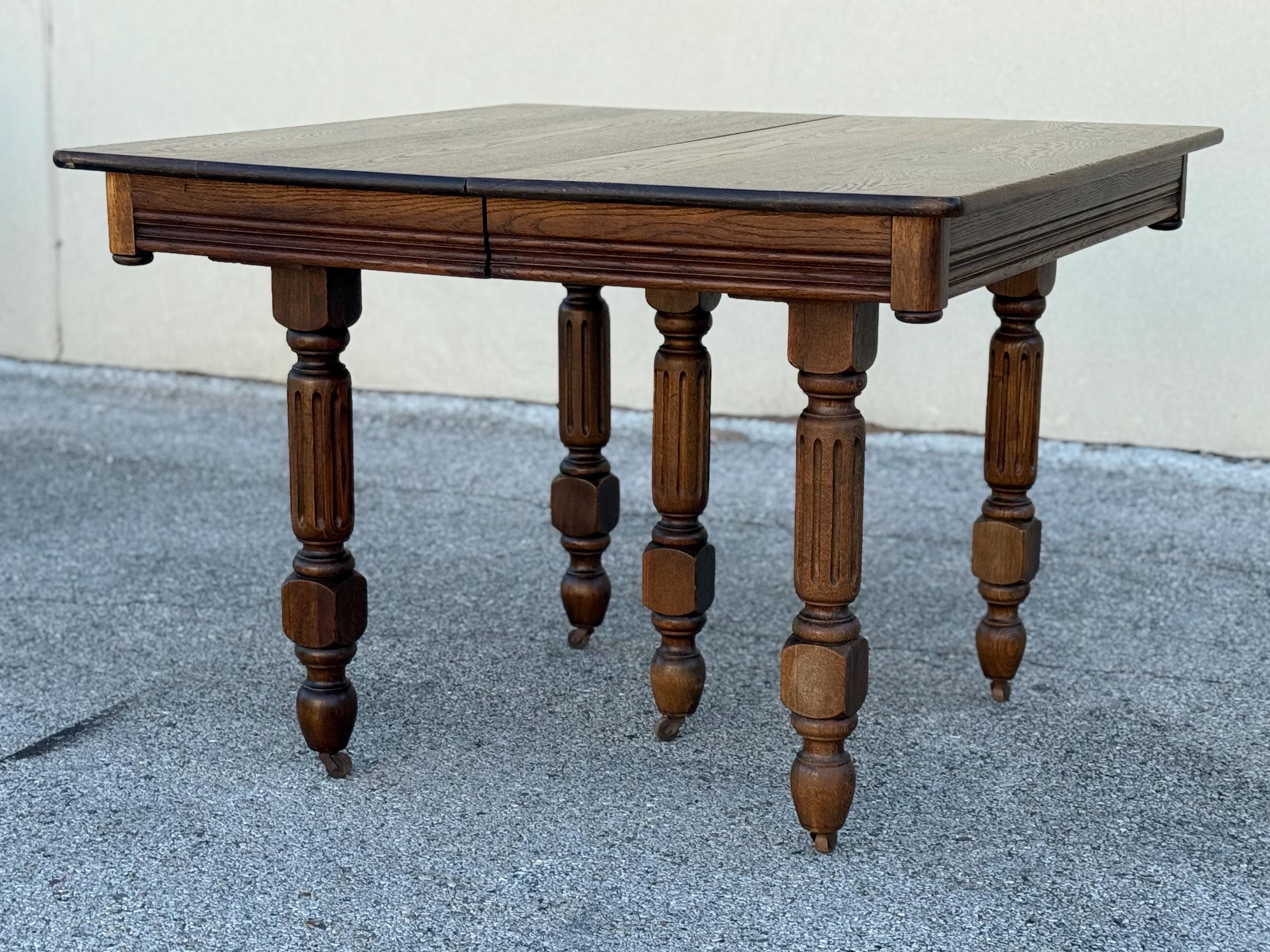 Antique Turned Leg Dining Table - Etsy