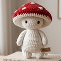 Cute Mushroom Guy Crochet Pattern, Amigurumi Mushroom Doll PDF, Forest Cottagecore Crochet Toy,  Plush Toy Pattern Pdf, Kawaii Mushroom Man product logo