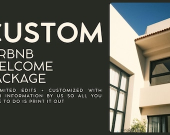 Airbnb Welcome Book – Fully Customized for Your Property | Guest Guide | Vacation Rental Book