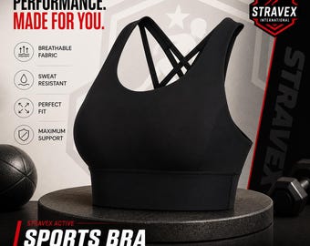 Sports Bra High Support Women | Breathable Workout Bra | Gym & Yoga Activewear | Comfortable Athletic Bra - Pack of 4