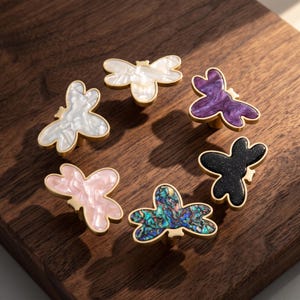 Bee and Dragonfly Cabinet Knobs, Insect Drawer Pull, Whimsical Dresser Handle, Nursery Cupboard Hardware, Kids Room Furniture Decor