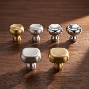 Tirador moderno para armario, tirador redondo y cuadrado para cajón, tirador minimalista para cómoda, herrajes para armarios de cocina, accesorio para tocador y armario.