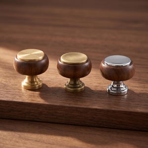 Modern Round Cabinet Knob, Mid Century Drawer Pull, Dresser Handle, Kitchen Cupboard Wardrobe Door, Vanity Furniture Hardware and Decor