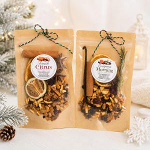Kit pour pot-pourri d'hiver | Pot-pourri à cuire | Parfum d'intérieur naturel | Mélange botanique pour pot-pourri | Cadeau de pendaison de crémaillère