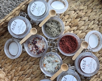 Natural Foot Soak | Herbal Bath Salts Soak Lavender buds, Rose petal, Calendula flower, Citrus | Gift idea, Self care gift, spa gift for her