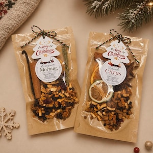 Kit de pot-pourri de Noël | Pot-pourri de Noël à préparer sur la cuisinière | Parfum d'intérieur naturel | Cadeau d'hôtesse pour Noël