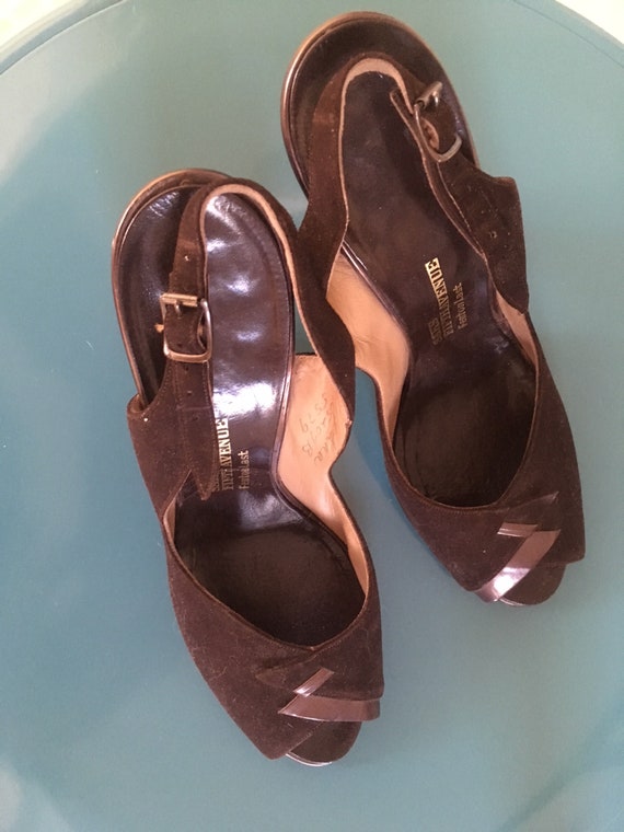 1940's Saks Fifth Avenue Slingback Heels - image 6