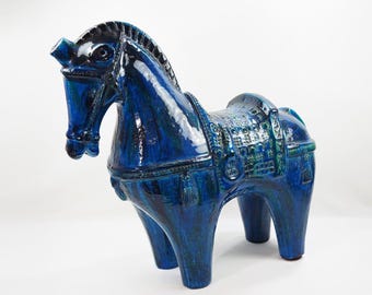 X Bitossi Horse, by Aldo Londi, 60s, Italy - Etsy