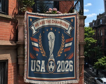 Usa Soccer, Soccer Summer, 2026 Soccer Woven Blanket BLAN0709