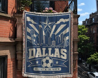 Dallas Soccer 2026 Woven Blanket BLAN0608