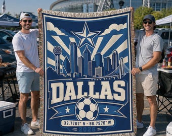 Dallas Soccer 2026 Woven Blanket BLAN0608