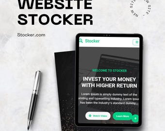 Stocker Website Theme, Vintage Style Website Template, Rustikales Bauernhaus Design, Responsive Web