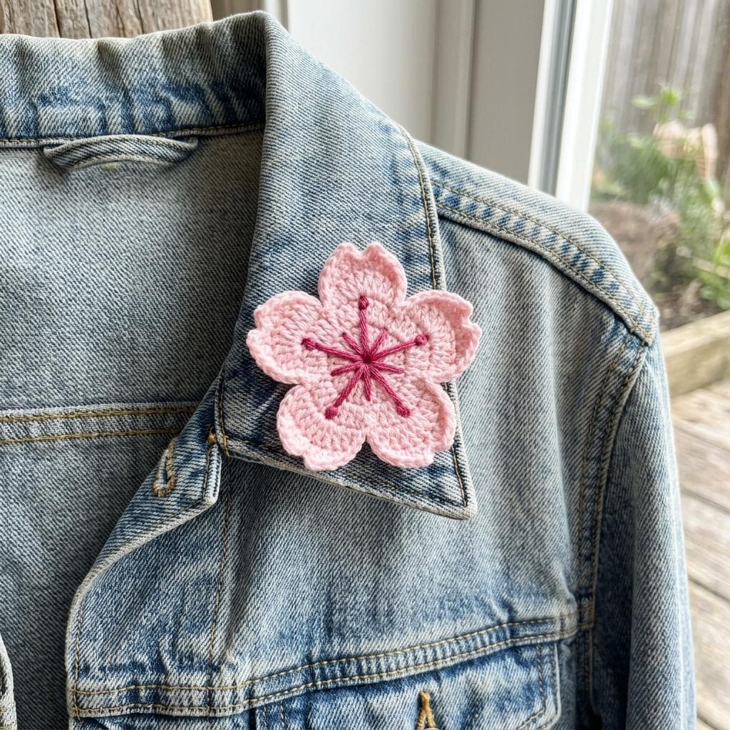 Easy Sakura Applique Flower Pattern