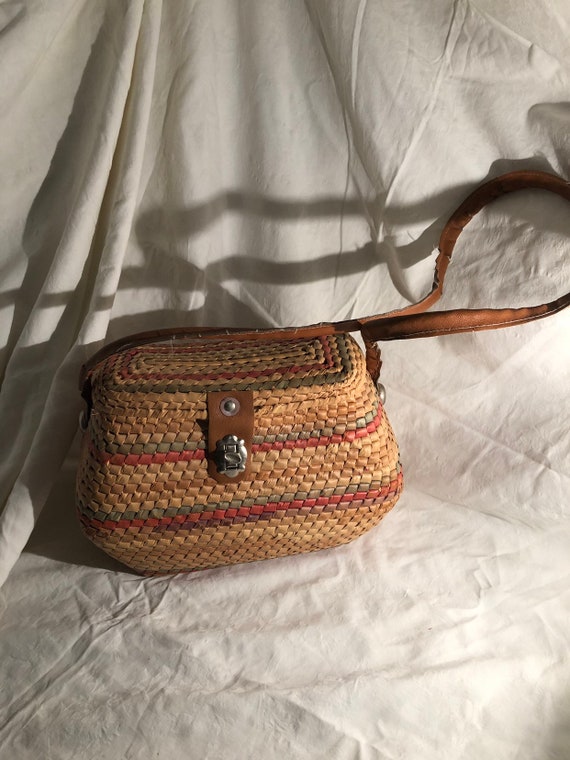 Vintage Woven Basket Purse