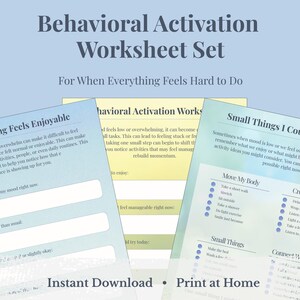 Folhas de exercícios de ativação comportamental, planejador de atividades para depressão, folhas de exercícios de TCC (Terapia Cognitivo-Comportamental), ajuda para baixo astral, recursos para terapeutas (PDF)