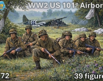 1/72 20mm WW2 Us 101e Airborne (39 Figures)