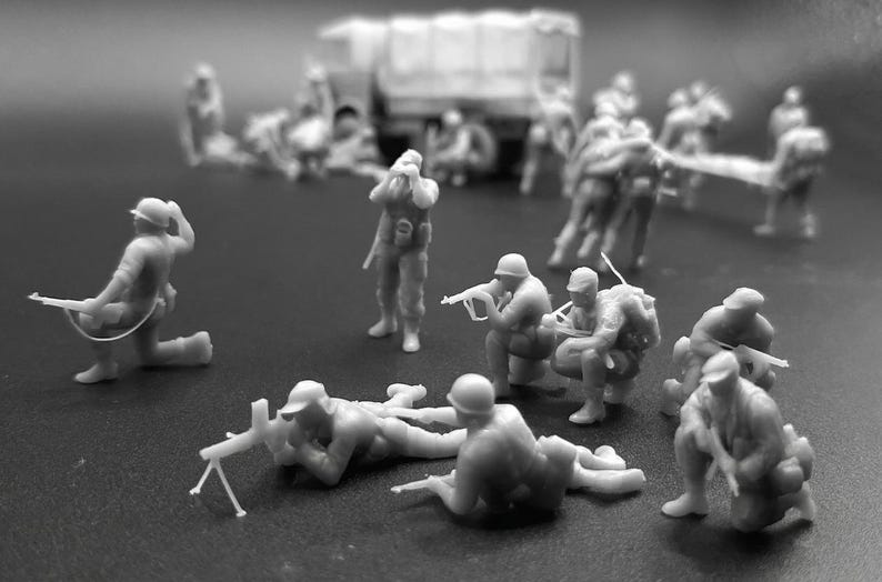 1/72 20mm Djebel Evasan - Algérie 1958 (35 figures & Goelette 4x4) 画像 4